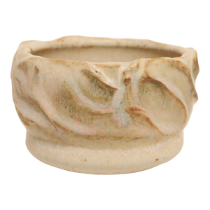 Small Studio Ceramic Matte Glazed Incised Ceramic Bud Vase by Deanna Nichols