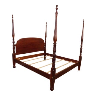 Ethan Allen 18th Century Collection King 4 Poster Bed Frame For Sale