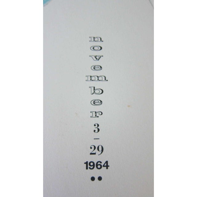 1960s Richard Lindner, Vintage Modern Lithograph Poster 1960s Pop Art Mod Figure Pencil Signed, 1964 For Sale - Image 5 of 6