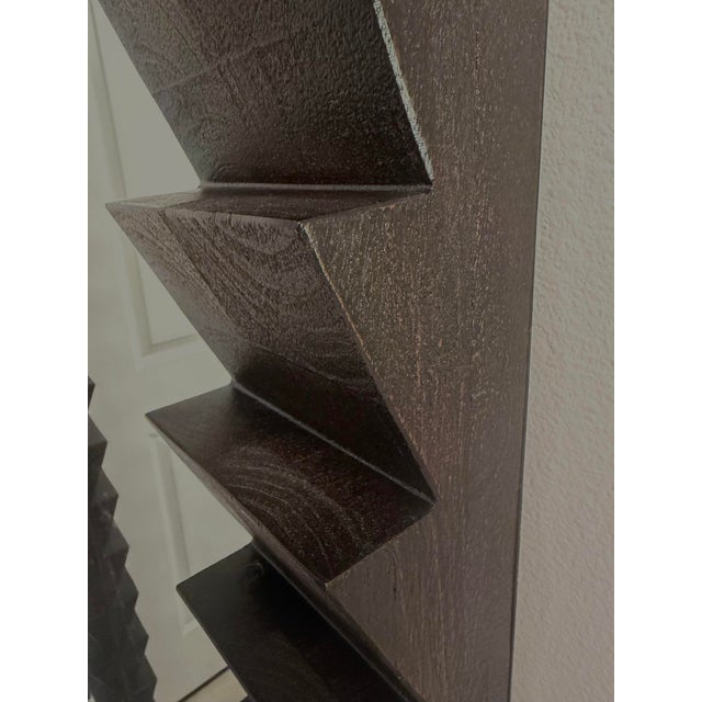 Contemporary Arteriors Elkins Ebony Mango Wood Full-Length Mirror For Sale - Image 3 of 5