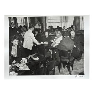 Brassaï, Pablo Picasso at the Café De Flore, 1939, Silver Print For Sale