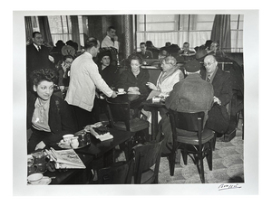 Brassaï, Pablo Picasso at the Café De Flore, 1939, Silver Print