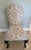 Ethan Allen custom Jayden Host chairs with Alician Silver stud detail and Raisin finish legs. These have been lightly used...
