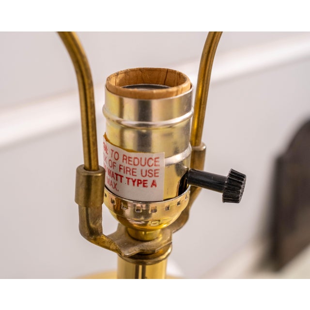 1980s Attributed to Delft Porcelain Williamsburg Virginia Tobacco Jar Lamp For Sale - Image 13 of 16