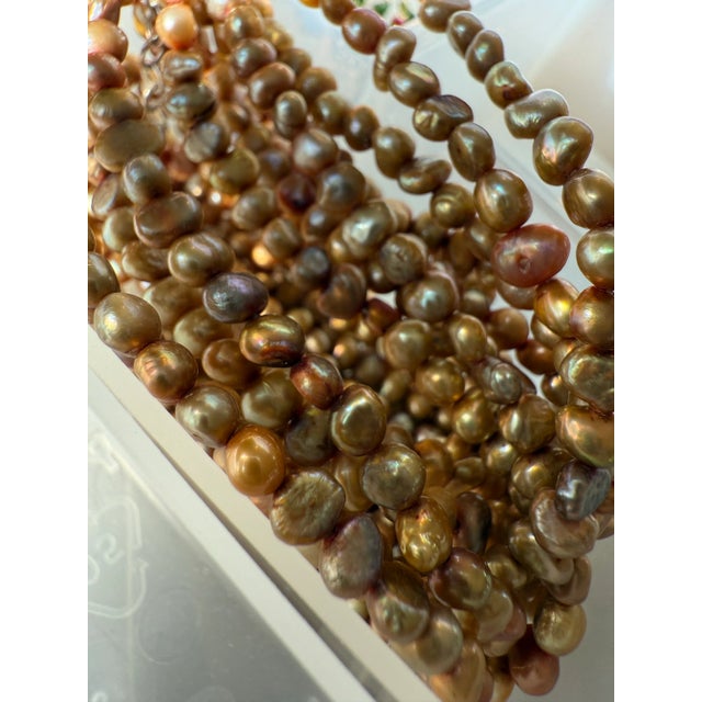 Silpada 8 Multi Strand Pearl Necklace Sterling Clasp For Sale - Image 4 of 7