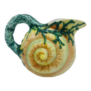 Vintage Vietri Shell Pitcher For Sale