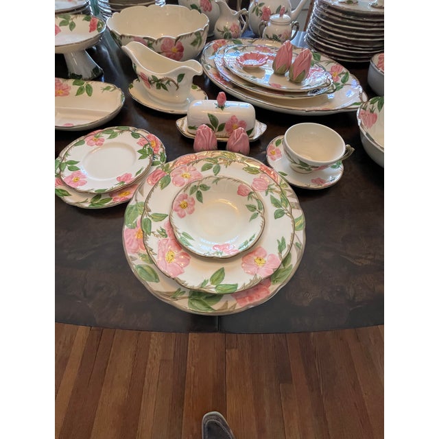 Classic Franciscan Ware Desert Rose China just in time for Easter and Spring. Large collection on 108 pieces to include:...