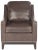 Wood Payne Club Chair in Antique Brown & Espresso For Sale - Image 7 of 7
