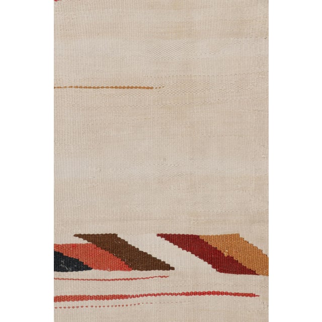 1950s Vintage Shahsavan Persian Kilim Runner Rug, Polychromatic Stripes - Rug & Kilim For Sale - Image 5 of 8