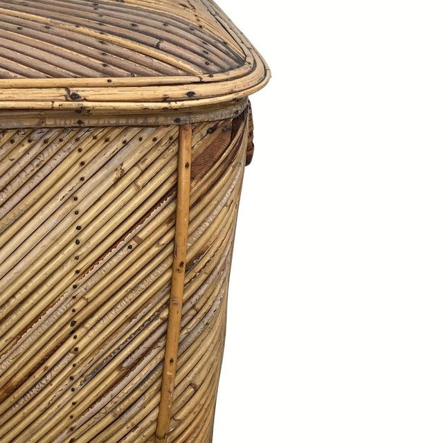 Vintage Wicker Chest in Bamboo, 1930s For Sale - Image 10 of 18
