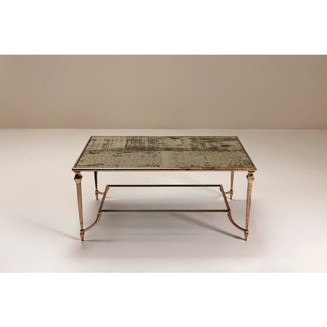 Artisanal Coffee Table in the style of Maison Jansen For Sale - Image 5 of 15