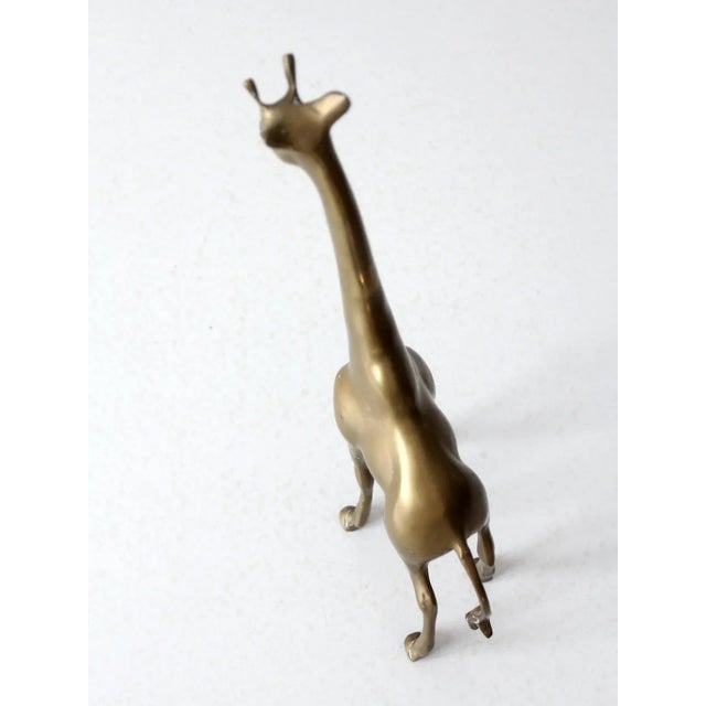 Mid Century Brass Giraffe For Sale - Image 9 of 13