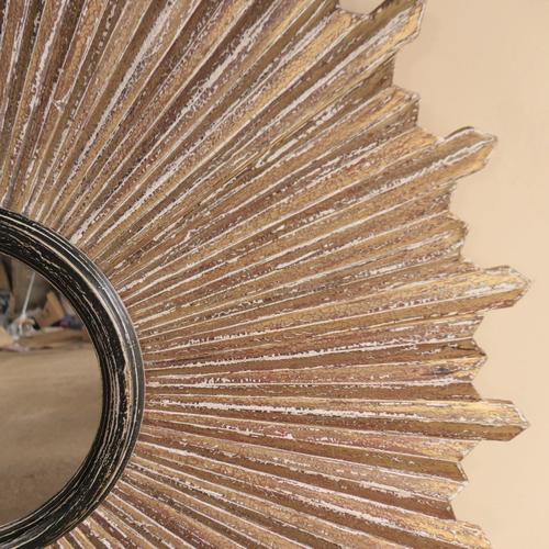 Large Sunbeam Wall Mirror For Sale - Image 4 of 11