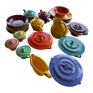 1940s Mid Century Modern Harlequinware - 42pcs
