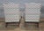 Wood Late 20th Century Pair Southwood Connoisseur Collection Mahogany Wing Chairs Flame Stitch Fabric For Sale - Image 7 of 10