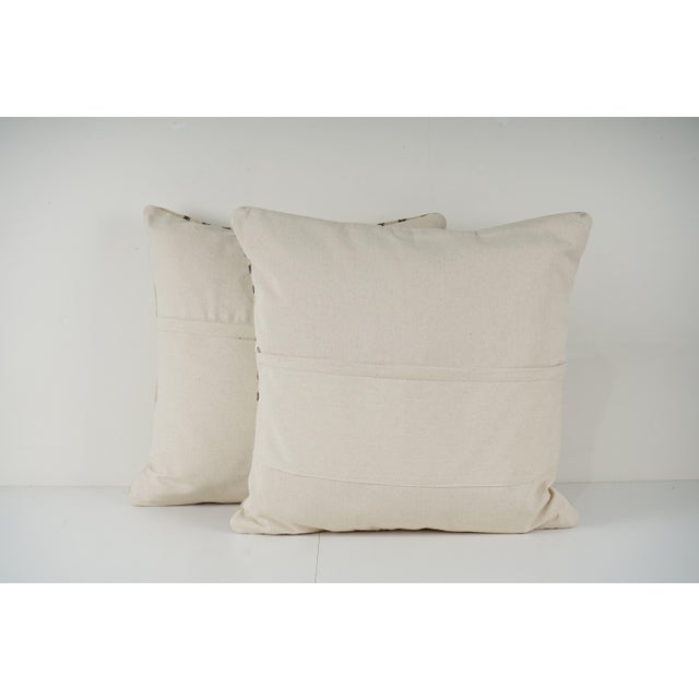 Striped Kilim Pillow Cover - A Pair For Sale - Image 4 of 4