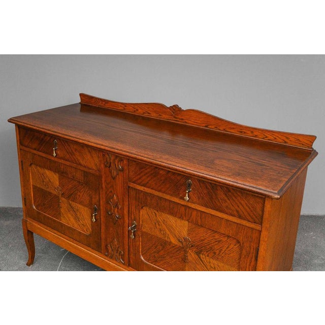 Art Nouveau Sideboard in Oak, 1900s For Sale - Image 15 of 18