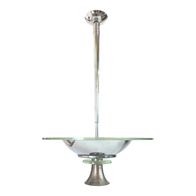 Art Deco French Ceiling Lamp, 1930s For Sale