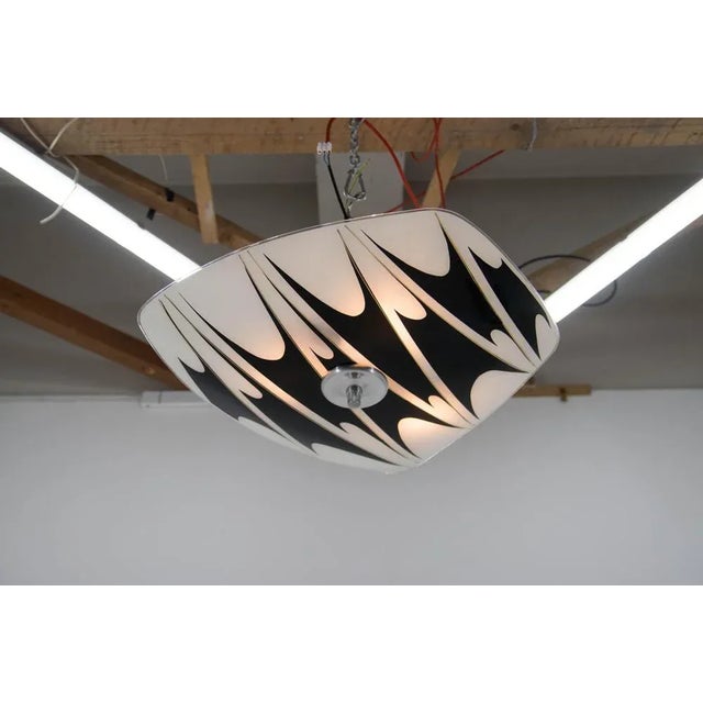 Mid-Century Aluminum Chandelier, 1950s For Sale - Image 4 of 10