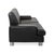 AK 644 3-Seater Sofa in Black Leather from Rolf Benz For Sale - Image 9 of 12