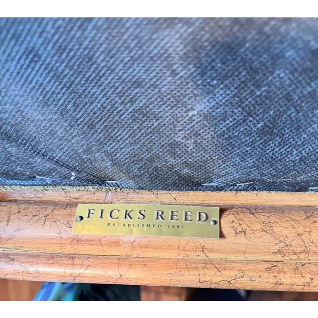 1960s Ficks Reed Bamboo and Leather Dining Chairs For Sale - Image 12 of 12