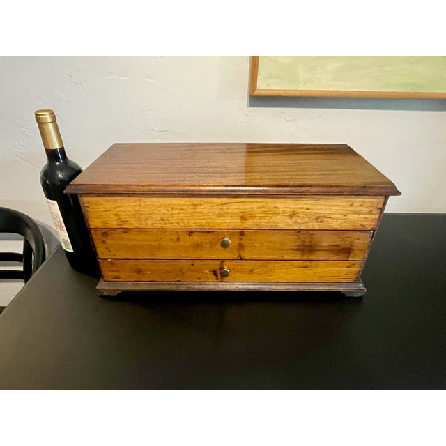 Vintage Mahogany Fliptop Tool Chest For Sale In Denver - Image 6 of 6