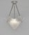 Art Deco Hettier & Vincent Art Deco Pendant Chandelier Circa 1930 - Hexagonal Glass & Nickel For Sale - Image 3 of 14