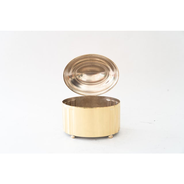 Gold Art Deco Jewelry Box from Argentor, 1920s For Sale - Image 8 of 13