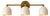Handcrafted Solid Brass 3-Light Wall Sconce, Antique Brass Vanity Light With White Shades For Sale