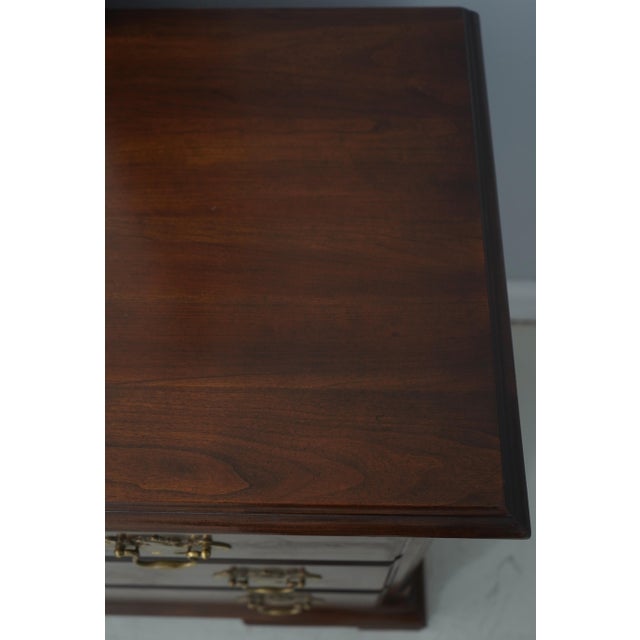 Vintage Cherry 7 Drawer Dresser W. Attached Mirror For Sale - Image 14 of 17