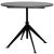 NOIR Matilo Adjustable Table in Black Metal Metal Base with Marble Top For Sale In Los Angeles - Image 6 of 6