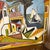 Vintage Pablo Picasso Mediterranean Landscape Canvas Litho Painting For Sale In Atlanta - Image 6 of 7