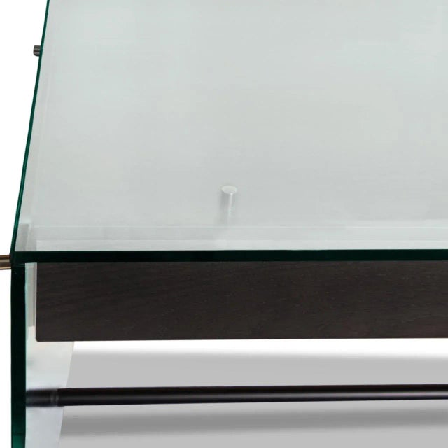 Wood Roche Bobois Attributed Indo Desk Designed René Bouchara For Sale - Image 7 of 12