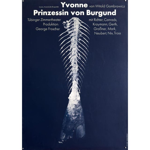 Paper Princess of Burgundy Original Theatre Poster by F+R Grindler, 1970s For Sale - Image 7 of 7