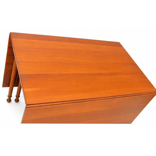 1970s Authentic Stickley Sold Wood Drop Leaf Dining Table For Sale In Tampa - Image 6 of 12