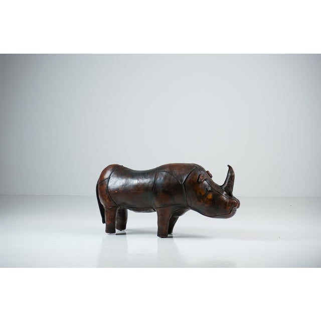 Leather Rhinoceros Ottoman by Dimitri Omersa for Omersa, United Kingdom, 1960s For Sale - Image 6 of 18