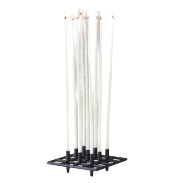Dansk Vintage Danish Modern Jens Quistgaard Jhq 8 Light Iron Trivet Candelabra For Sale - Image 4 of 12