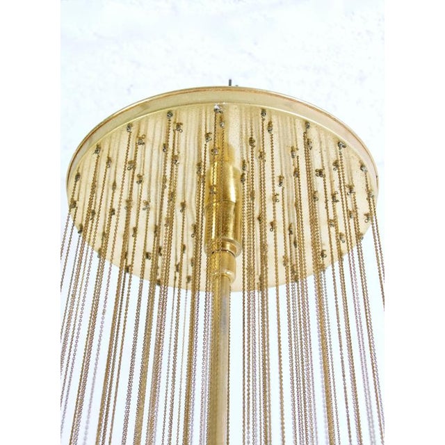 Metal Large Mid-Century Modern Murano Glass Chandelier, Italy, 1960s For Sale - Image 7 of 9