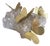Brass Butterfly and Quartz Object For Sale