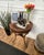 Vintage Italian Round Walnut Side Table, 1930s For Sale - Image 3 of 9