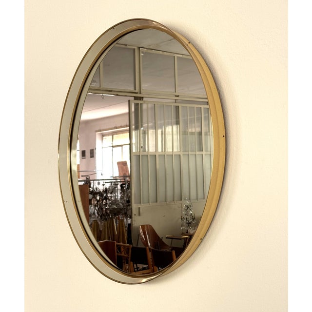 Mid-Century Wall Mirror from Vereinigte Werkstätten München, 1970s For Sale - Image 6 of 15