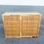 Wood Boho Chic Wicker Inlaid Glass Top Writing Desk For Sale - Image 7 of 12