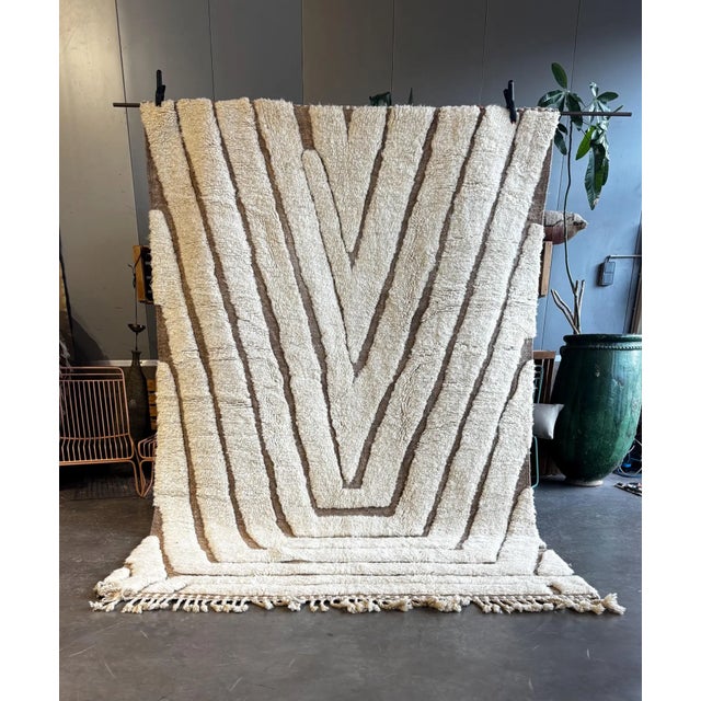 Moroccan Blanc Mrirt Rug For Sale - Image 14 of 15