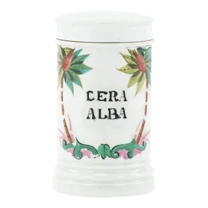 Lidded Porcelain Apothecary Jar