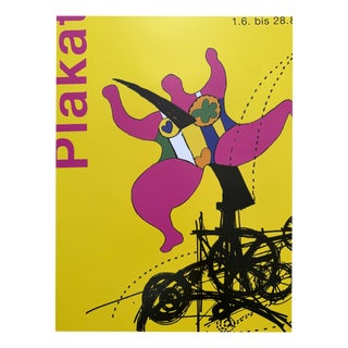 Exhibition Poster with Jean Tinguely from Niki De Saint Phalle, Germany, 2005 For Sale