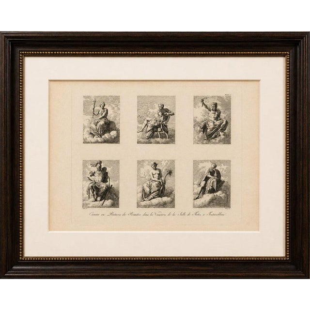 Louis-Pierre Baltard, Primaticcio Allegorical Figures, 1803, Engraving For Sale - Image 6 of 9