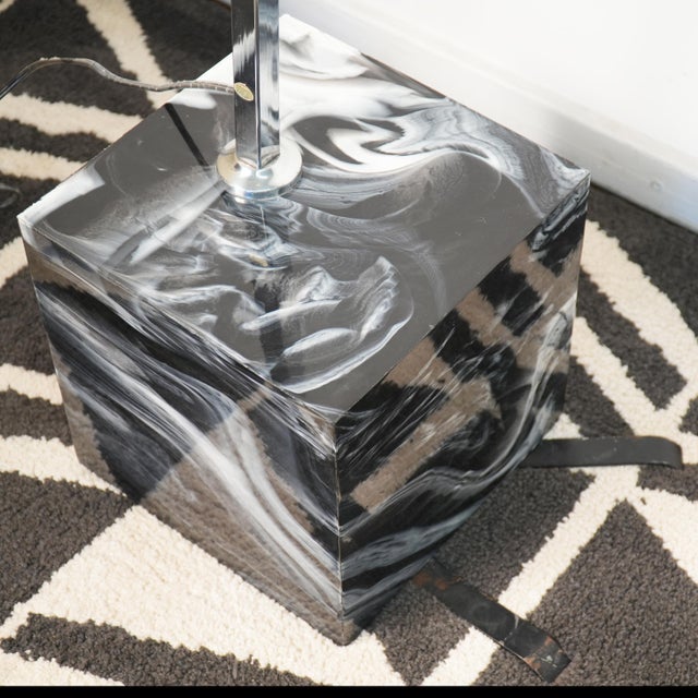 Mid-Century Modern Mid-Century Chrome Arc Lamp - Italy For Sale - Image 3 of 11