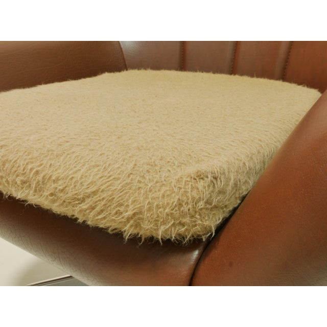 Brown Mid-Century Swivel Chair, 1970s For Sale - Image 8 of 12