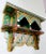Wood Moroccan Wooden Shelf All Hand-Painted / Green For Sale - Image 7 of 8