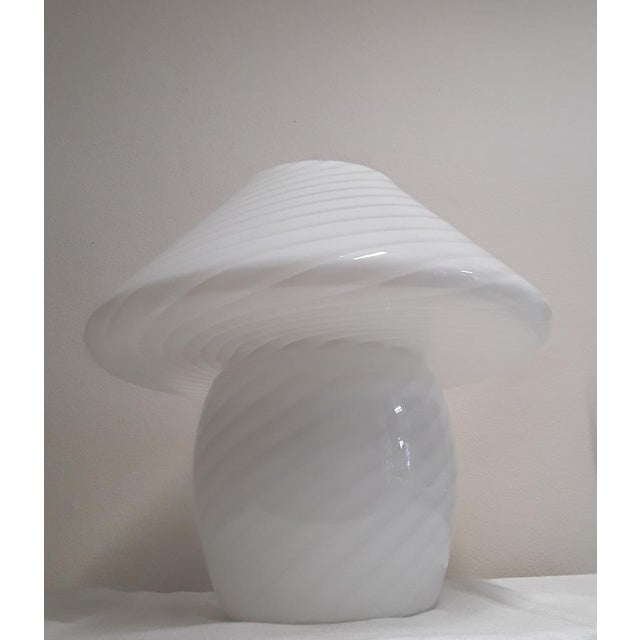 Large Vintage Italian Mushroom Table Lamp from Vetri Murano, 1970s For Sale - Image 7 of 8